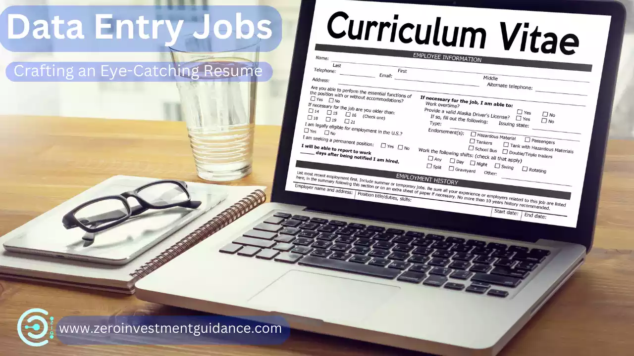Data Entry Jobs Work From Home Crafting an Eye-Catching Resume